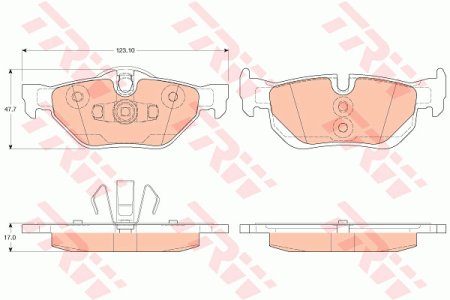 Klocki hamulcowe TRW GDB2050 34216774692