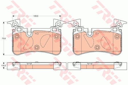 Klocki hamulcowe TRW GDB2061 54202520