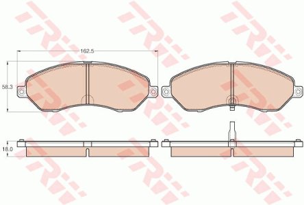 Klocki hamulcowe TRW GDB3564 2,87E+11