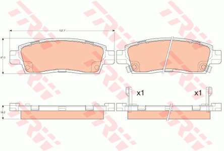 Klocki hamulcowe TRW GDB4455 88935752