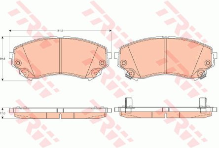 Klocki hamulcowe TRW GDB4456 25814702