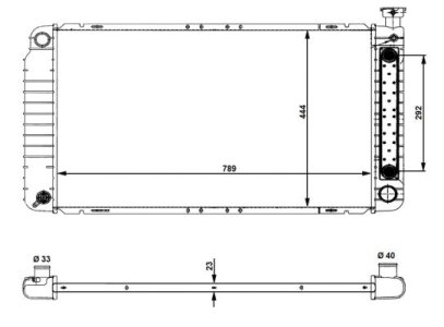 Chłodnica silnika NRF 56012 3095793