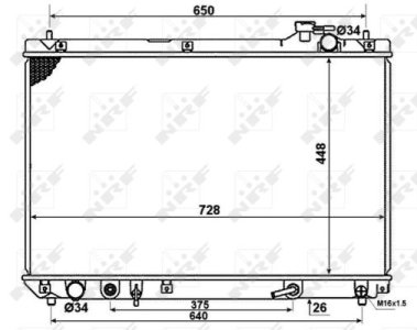 Chłodnica silnika NRF 58378 1640020200
