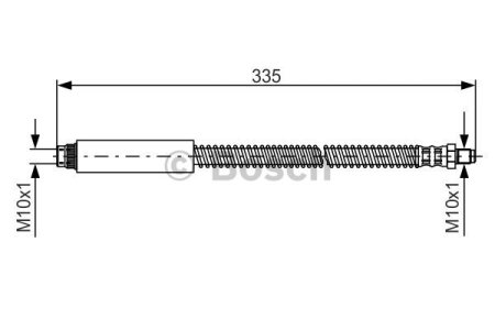 Przewód hamulcowy giętki BOSCH 1987476078 