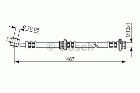 Przewód hamulcowy giętki BOSCH 1987476135 