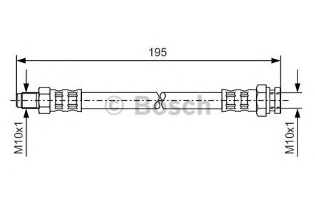 Przewód hamulcowy giętki BOSCH 1987476152 