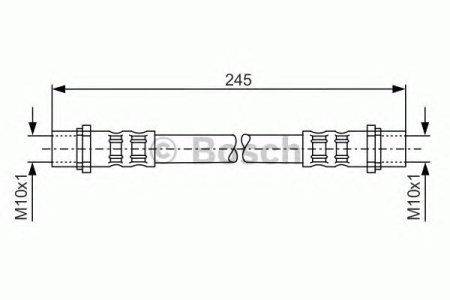 Przewód hamulcowy giętki BOSCH 1987476904 