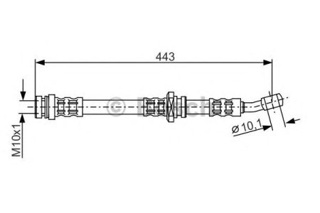 Przewód hamulcowy giętki BOSCH 1987476909 