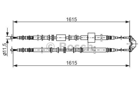Linka hamulca BOSCH 1987477935 