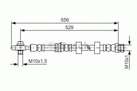 Przewód hamulcowy giętki BOSCH 1987481375 