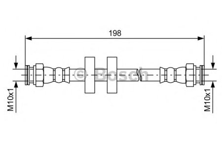 Przewód hamulcowy giętki BOSCH 1987481581 