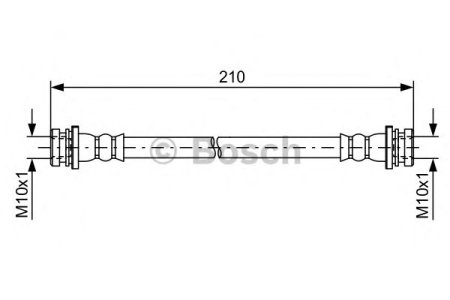 Przewód hamulcowy giętki BOSCH 1987481628 