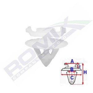 SPINKA LISTWY PROGOWEJ ROMIX COMPANY C70165  NISSAN X-TRAIL