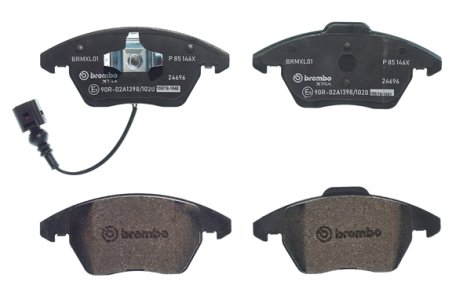 Klocki hamulcowe BREMBO P85146X 3C0698151A VW GOLF V, VI  03- PRZÓD