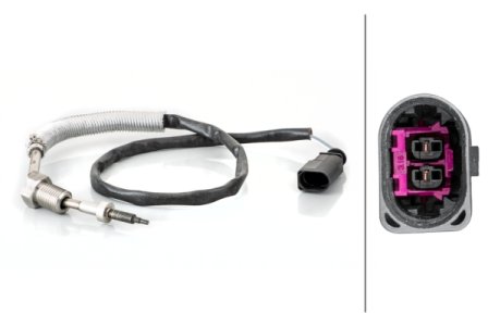 CZUJNIK TEMPERATURY SPALIN HELLA 6PT014495101 04L906088 VAG