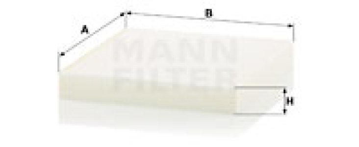 FILTR POWIETRZA KABINOWY MANN-FILTER CU23019