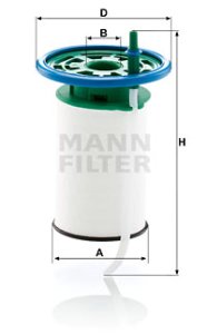 FILTR PALIWA MANN-FILTER PU7015 CITROEN PEUGEOT