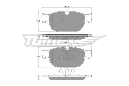 KLOCKI HAMULC. VOLVO XC90 II  14- PRZÓD