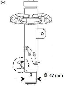 AMORTYZATOR PEUGEOT 2008 13- PL