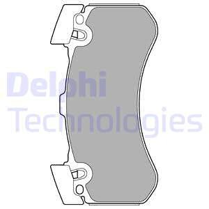 KLOCKI HAMULCOWE DELPHI LP2283 AUDI A6 3.0TDI 11