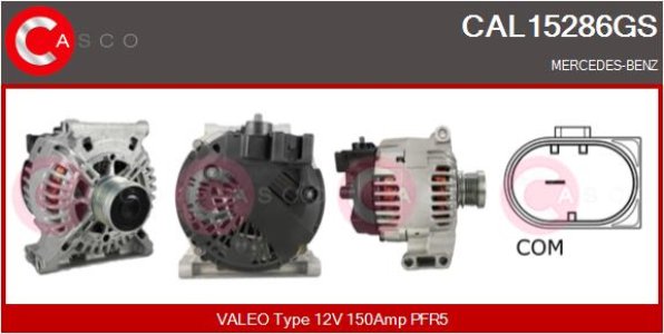 Alternator CASCO CAL15286GS 12V 150A OE VALEO