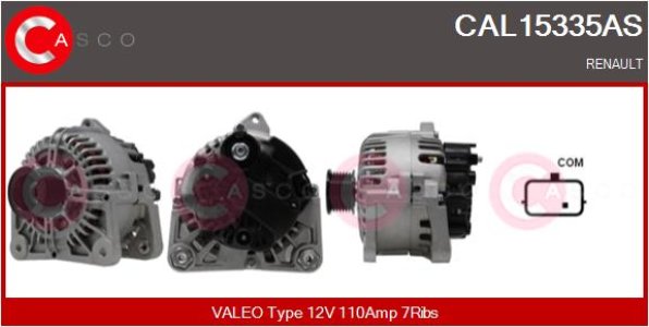 ALTERNATOR 12V 110A CASCO CAL15335AS 