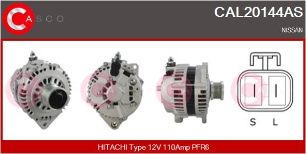 ALTERNATOR 12V 110A CASCO CAL20144AS 