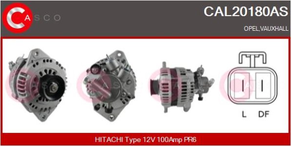 Alternator CASCO CAL20180AS 12V 100A