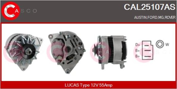 ALTERNATOR 12V 55A