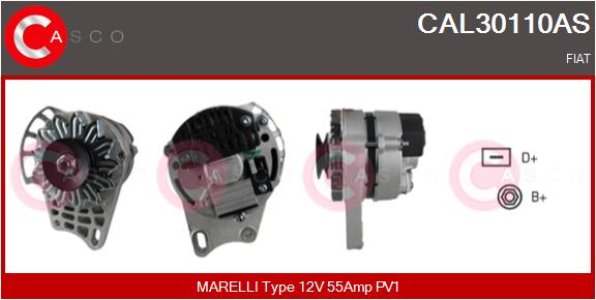 ALTERNATOR CASCO CAL30110AS 12V 55A