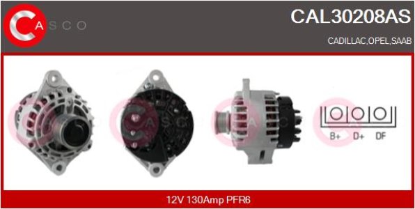 ALTERNATOR CACSO CAL30208AS 12V 130A INA