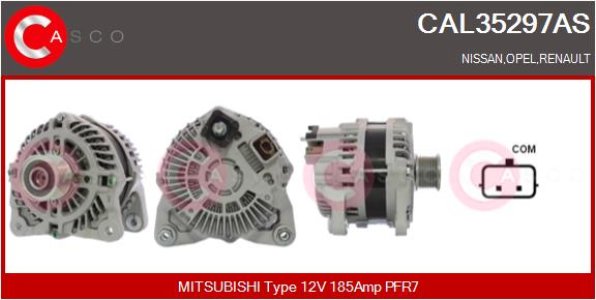 ALTERNATOR 12V 185A CASCO CAL35297AS 