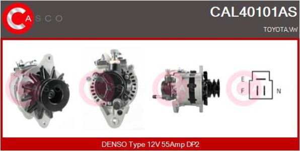 ALTERNATOR 12V 55A CASCO CAL40101AS 