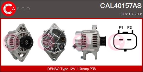 ALTERNATOR 12V 110A CASCO CAL40157AS 