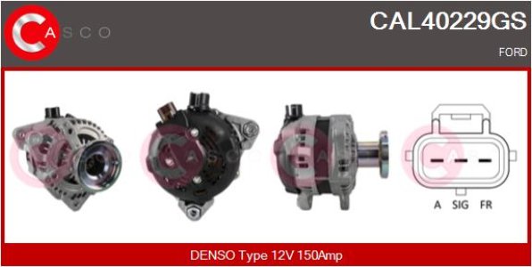 ALTERNATOR 12V 150A CASCO CAL40229GS 