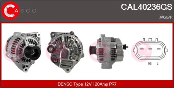 ALTERNATOR 12V 120A CASCO CAL40236GS 