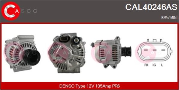 ALTERNATOR 12V 105A