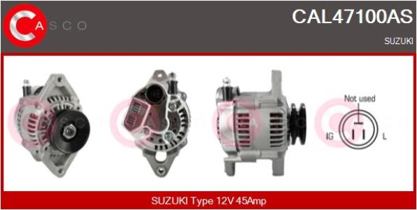 ALTERNATOR CASCO CAL47100AS 12V 45A
