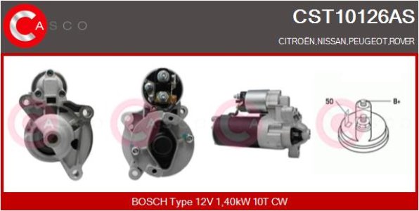ROZRUSZNIK CASCO CST10126AS 12V 1.4KW