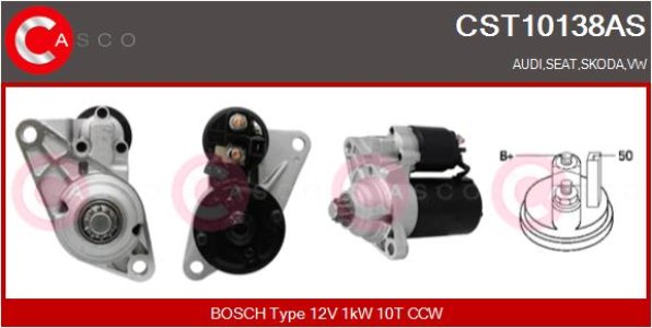 ROZRUSZNIK CASCO CST10138AS 12V 1.0KW