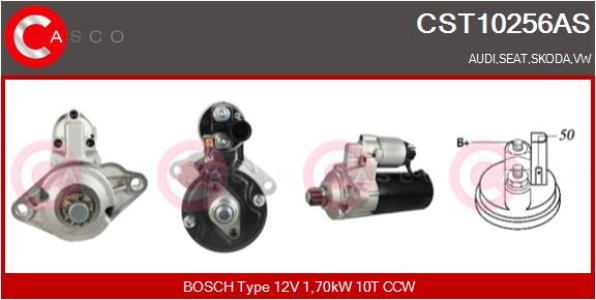 ROZRUSZNIK CASCO CST10256AS 12V 1.7KW