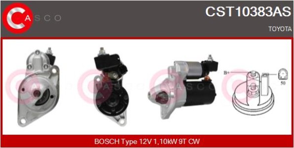 ROZRUSZNIK CASCO CST10383AS 12V 1.1KW