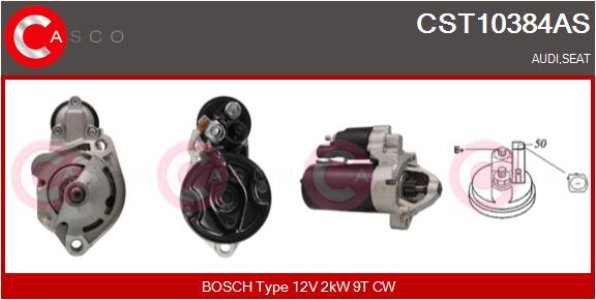 ROZRUSZNIK CASCO CST10384AS 12V 2.0KW