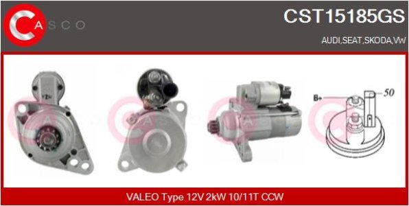 ROZRUSZNIK 12V 2.0KW OE VALEO