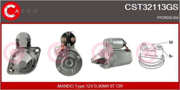 ROZRUSZNIK CASCO CST32113GS 12V 0.9KW OE MANDO