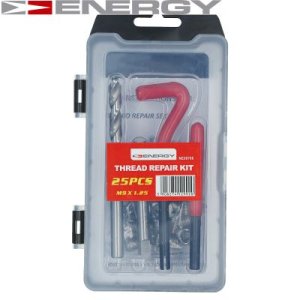 ZESTAW DO NAPRAWY GWINTÓW M9X1.25 25SZT ENERGY NE00786