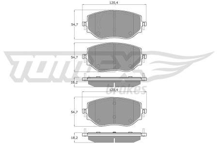 Klocki hamulcowe TOMEX brakes 1976 410608885R RENAULT CLIO V 19- przód