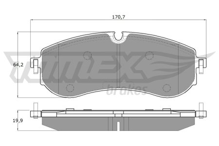 Klocki hamulcowe TOMEX brakes 1997 2N0698451A VW CRAFTER 16- tył