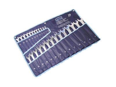 Klucze płasko-oczkowe TECHMAN 0926 zestaw 6-32