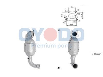 Katalizator OYODO 10N0001-OYO 9672883980 CITROEN